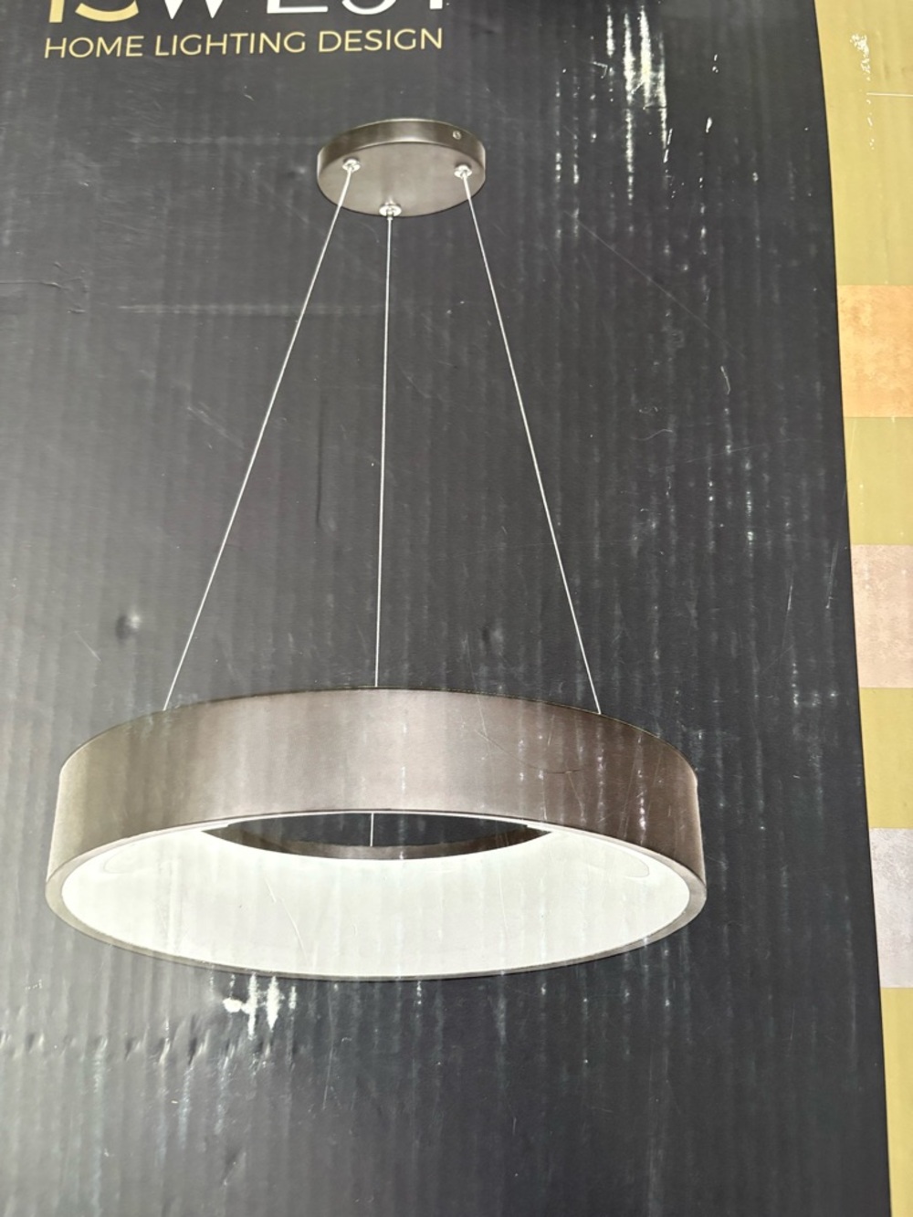 15 West ALIDA Matte Black LED Circular Pendant Light